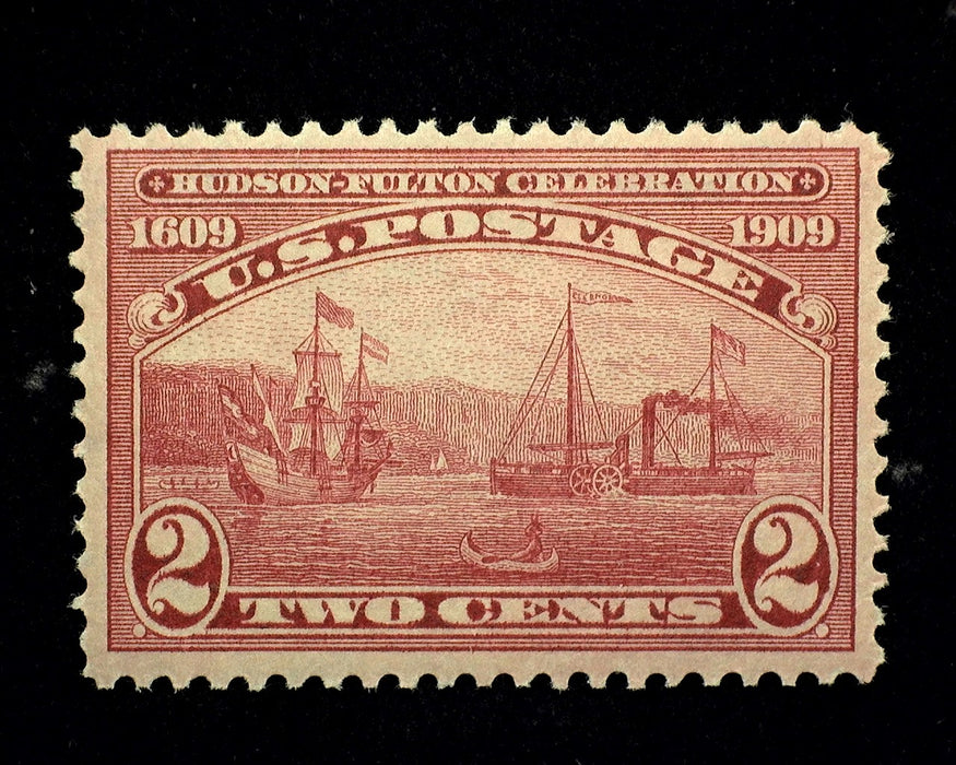 #372 2 cent Hudson Fulton Vf/Xf NH Mint US Stamp