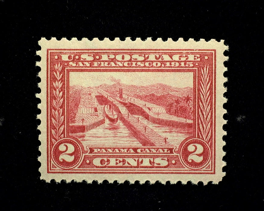 #398 2c Panama Pacific Choice "Huge" margin stamp. Mint XF NH US Stamp