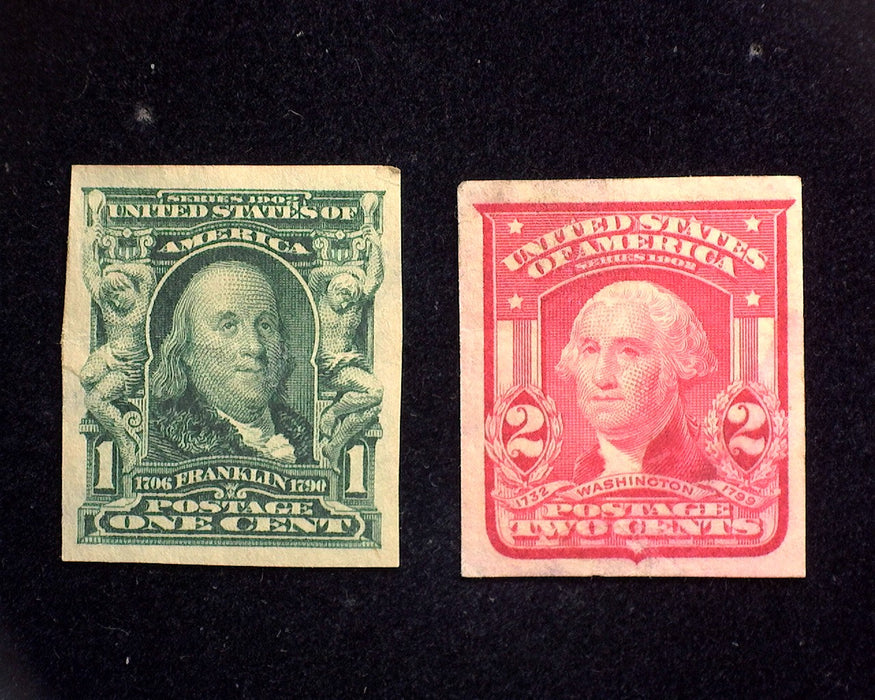 #314, 320 Mint 1906 Issue VF H US Stamp