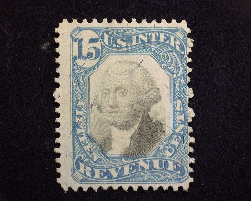 #R110 15 cent Revenue. F Used US Stamp