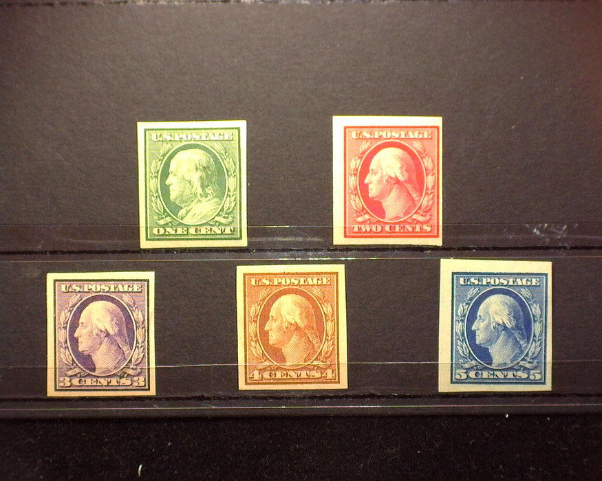 #343 - 347 Fresh set Mint VF LH US Stamp