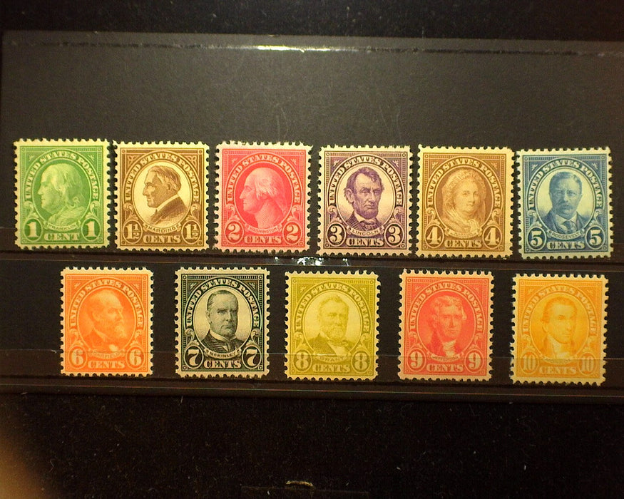 #632-642 Mint VF NH US Stamp