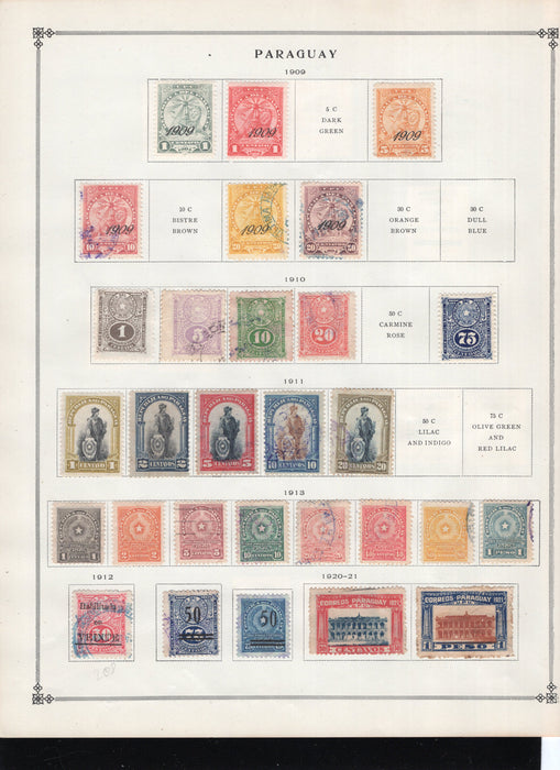 Paraguay Stamp Lot Approx Cat $68