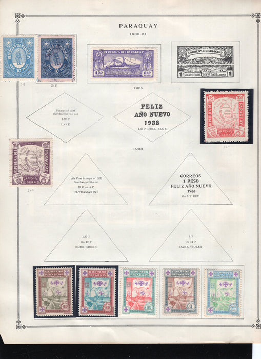 Paraguay Stamp Lot Approx Cat $68