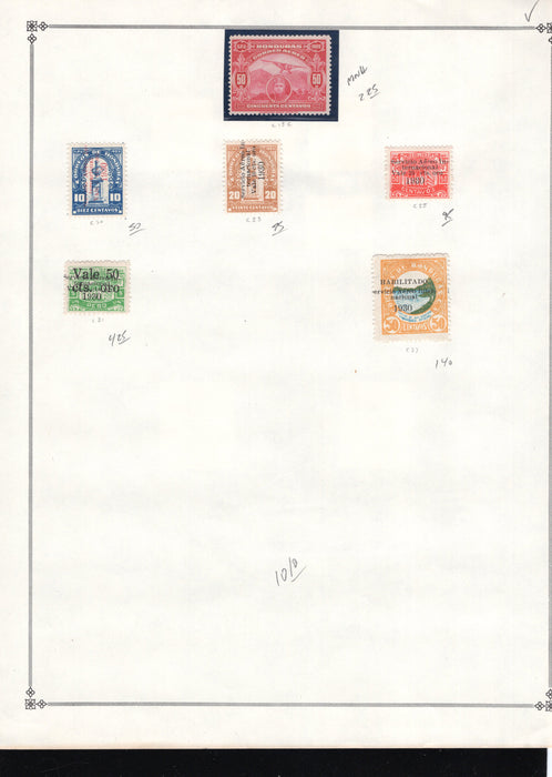 Honduras BoB, Airmail, Official Stamp Lot, Cat Approx $115