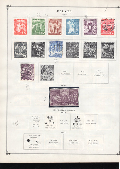 Poland Postage, Occupation, Stamp Lot, Approx Cat $95