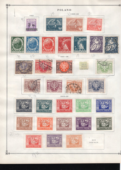 Poland Postage, Occupation, Stamp Lot, Approx Cat $95