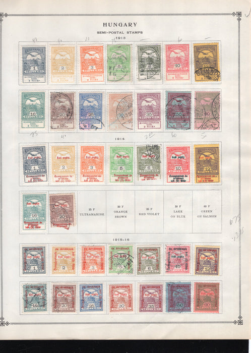 Hungary Bob, Airmail, Postage Due,  Semi-Post, Stamp Lot, Approx Cat $99