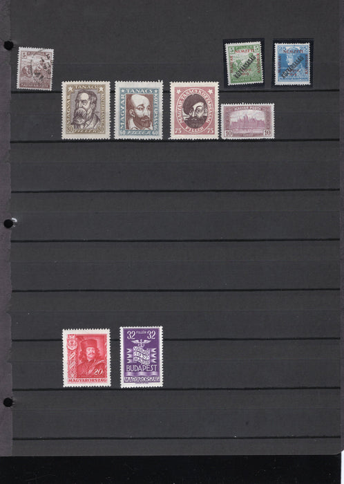 Hungary Postage, Occupation, Stamp Lot, Approx Cat $570