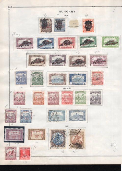 Hungary Postage, Occupation, Stamp Lot, Approx Cat $570