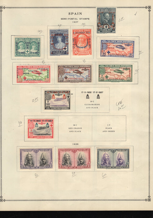 Spain BoB, Airmail, Semi-Post,Malaga, Special Delivery, Stamp Lot, Approx Cat $741