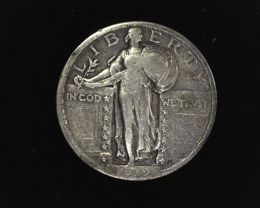 HS&C: 1919 25¢ Standing Liberty Quarter F - US Coin